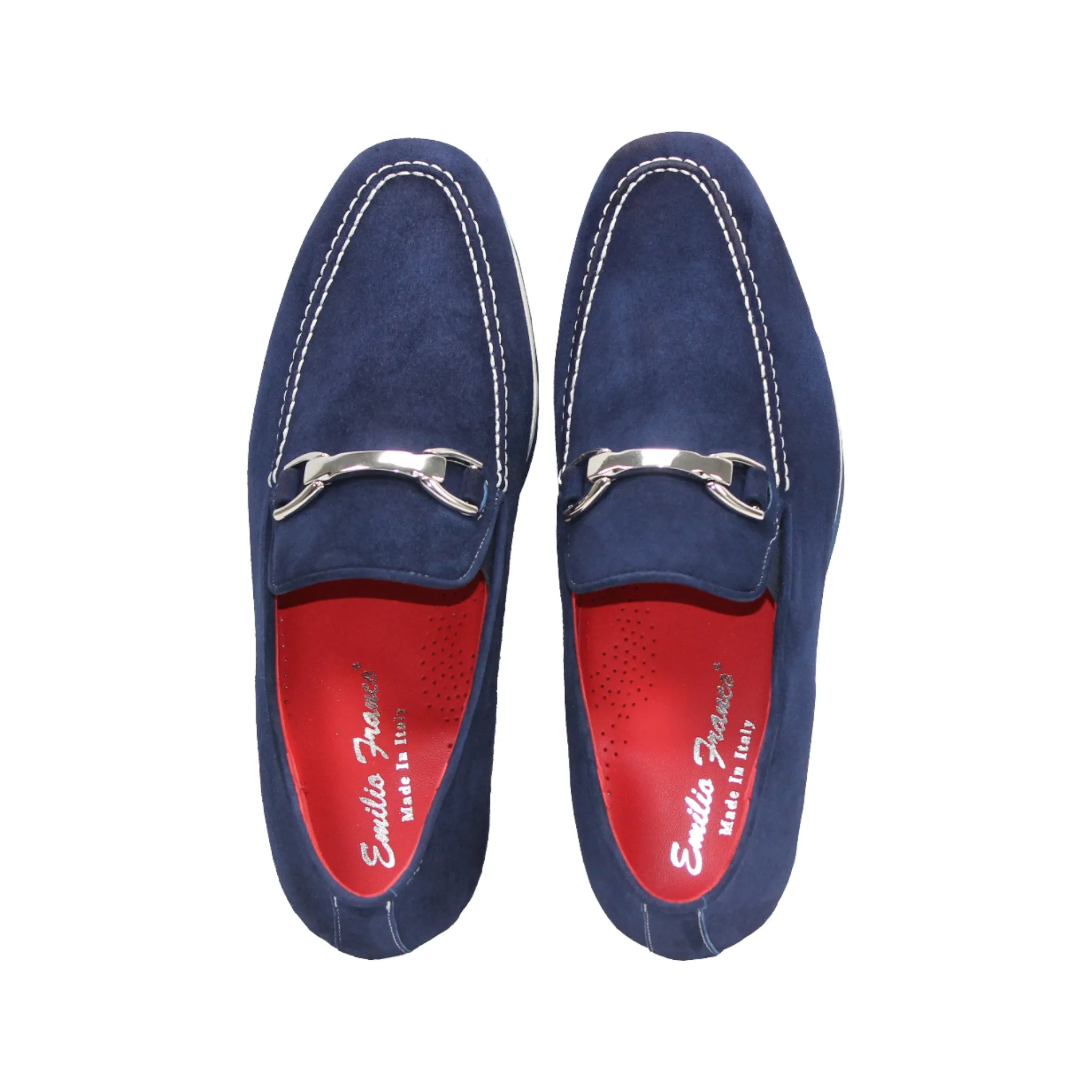 Elastic Emilio Franco "Nino II" Navy Loafer