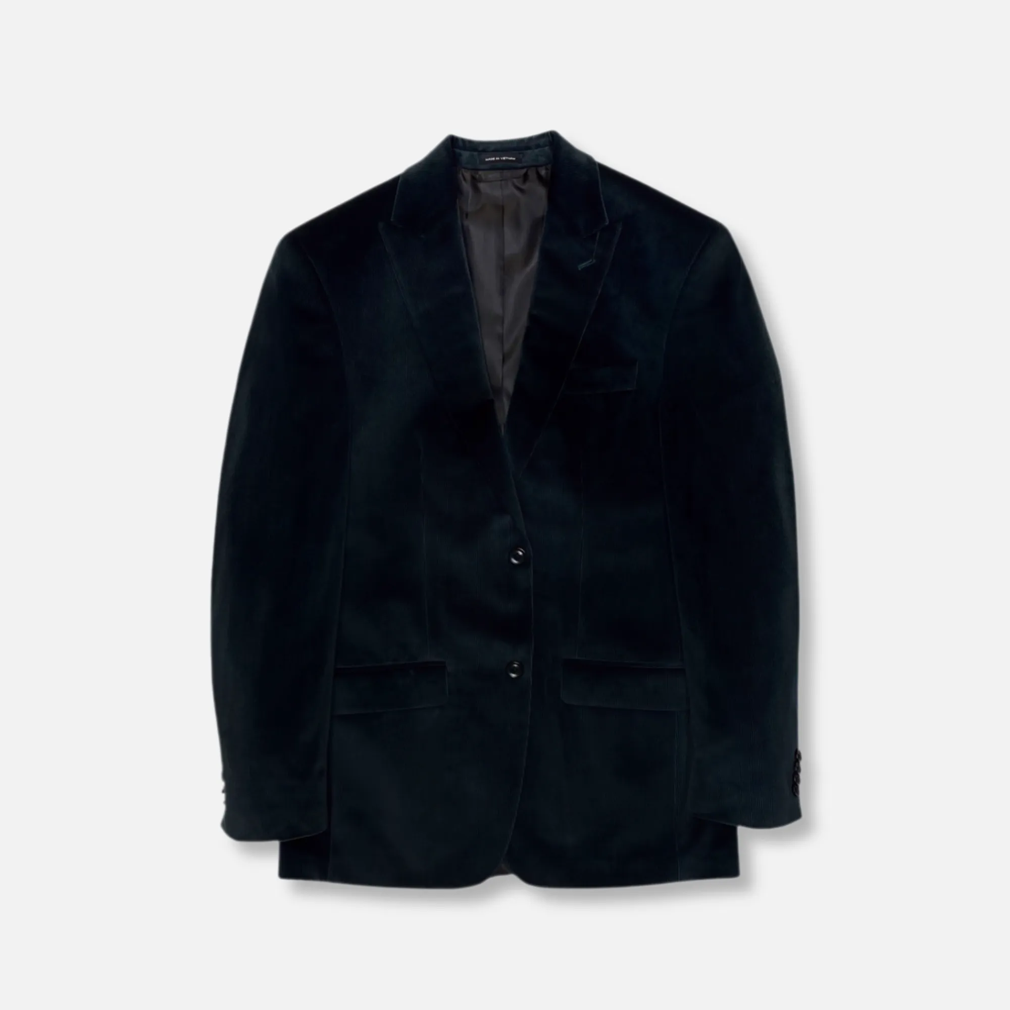 Sean Velvet Blazer Relaxed Fit Structure Pocket Details