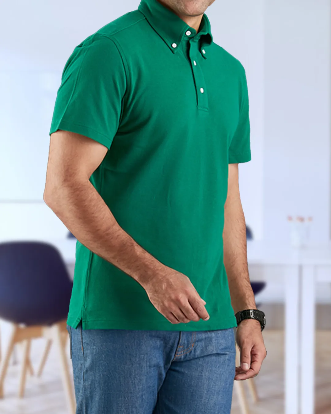 Racing Green Polo T-Shirt Simple Comfort