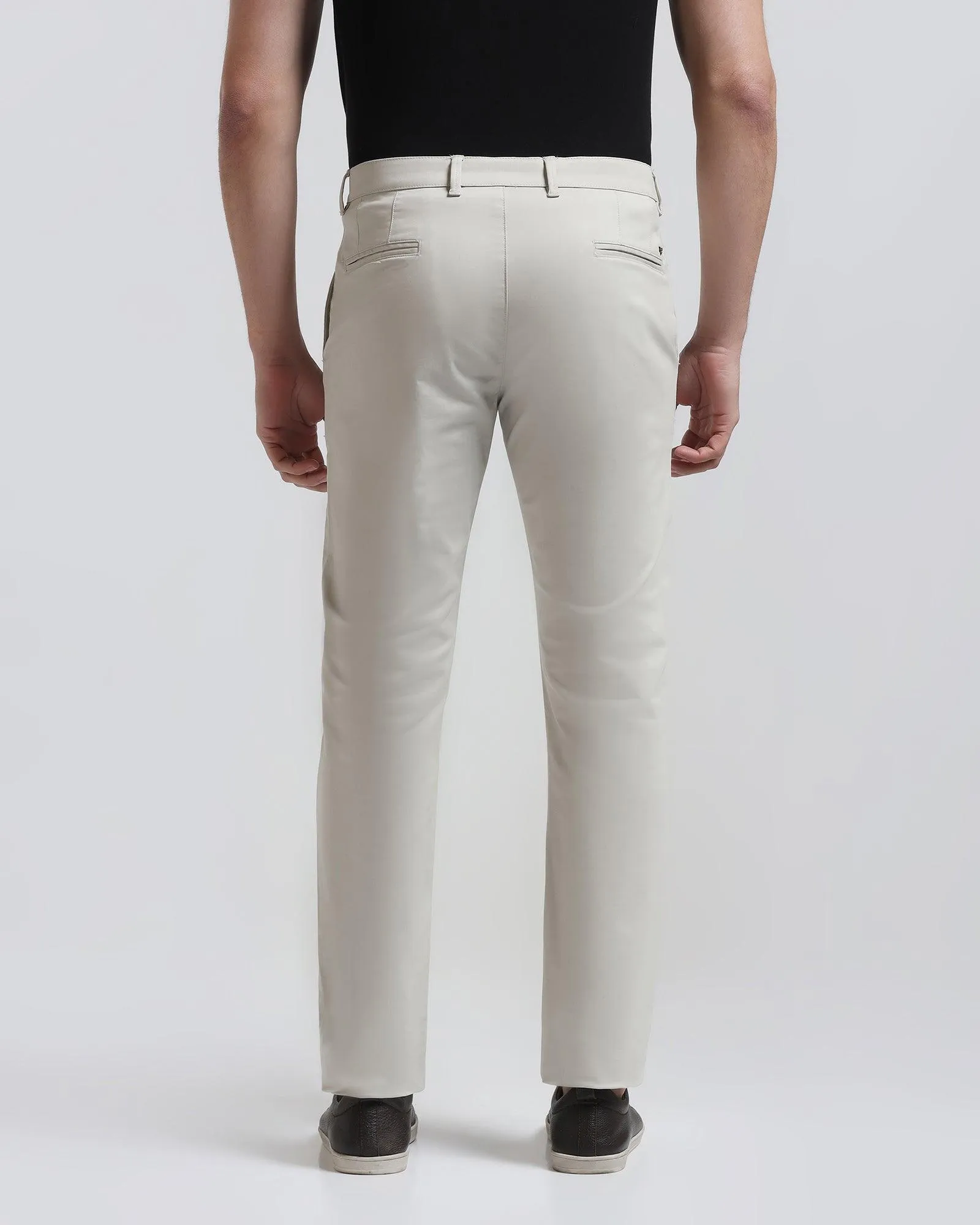 Slim Fit B-91 Casual Stone Beige Solid Khakis - Cultron Street Inspired SlimFit