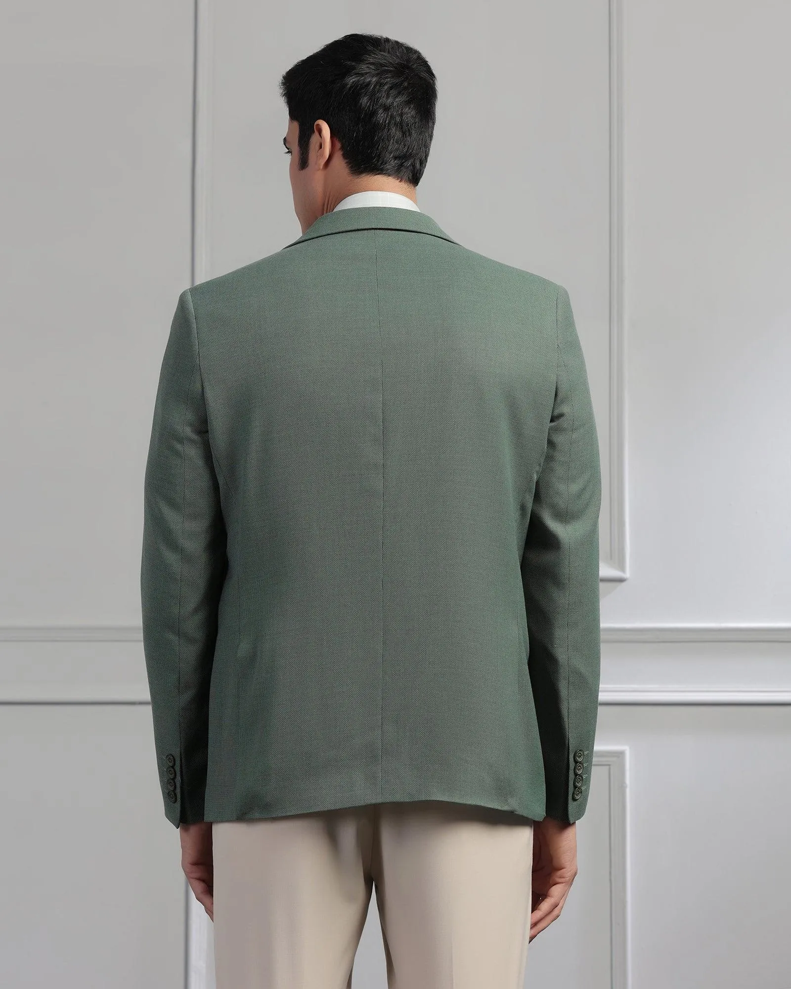 Formal Mint Textured Blazer - Garwin Tailored Cut