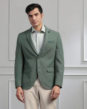 Hidden Pocket System Formal Mint Textured Blazer - Garwin