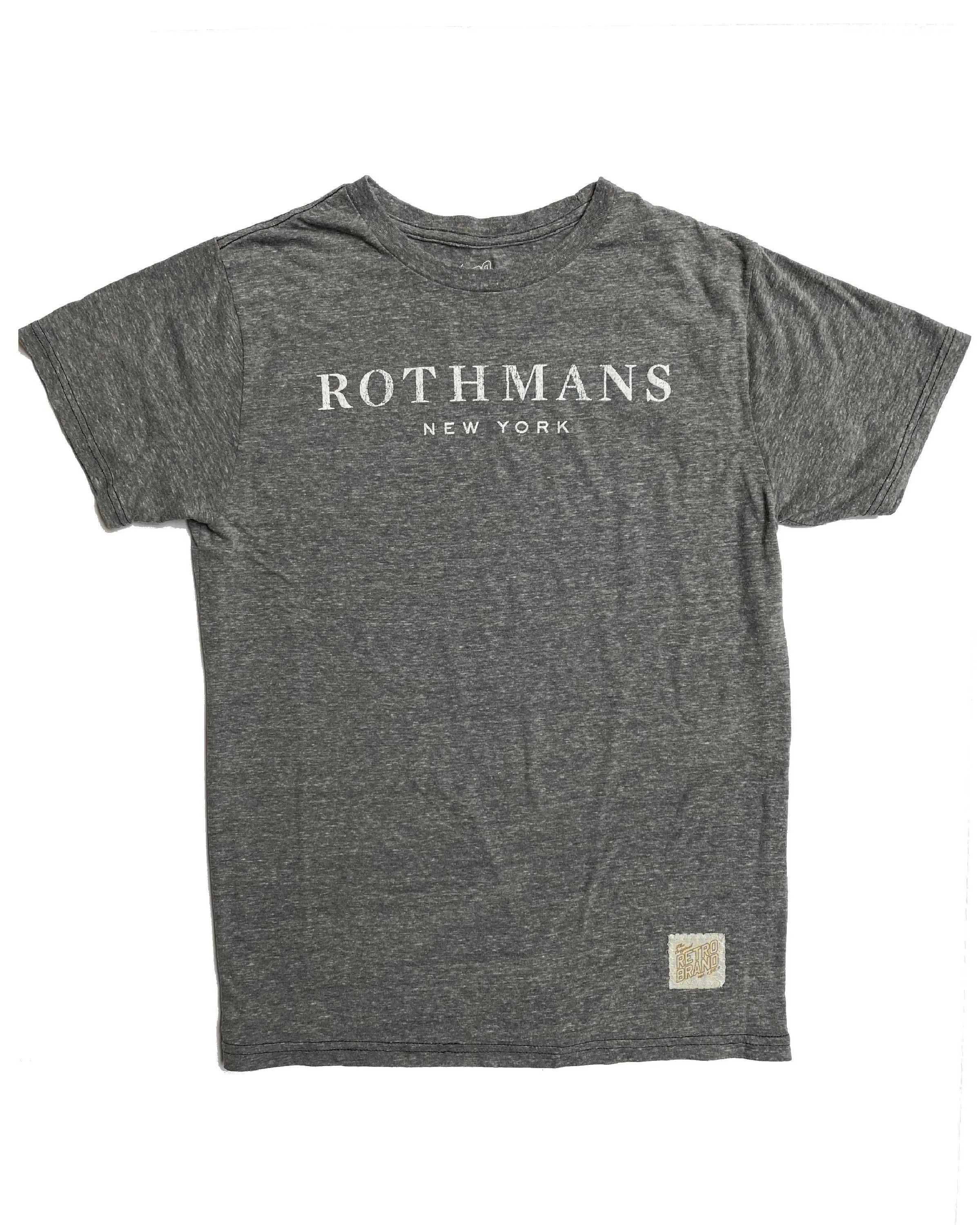Rothmans Men's T-Shirt - Light Grey Stretchable Knit Durable Knitwear