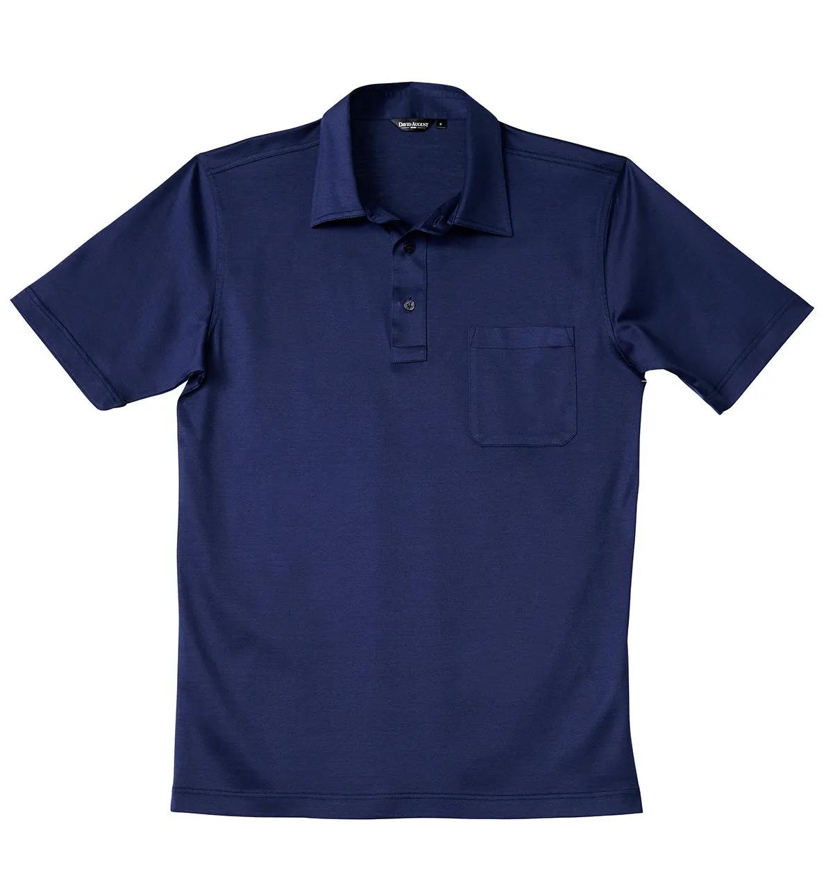 Smart Style David August Mercerized Cotton Polo Royal Navy