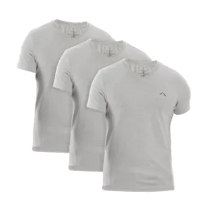 Thermal Regulation Layer MEN??S GREY COTTON RICH V-NECK TSHIRT (SLIM FIT) - 3 PK