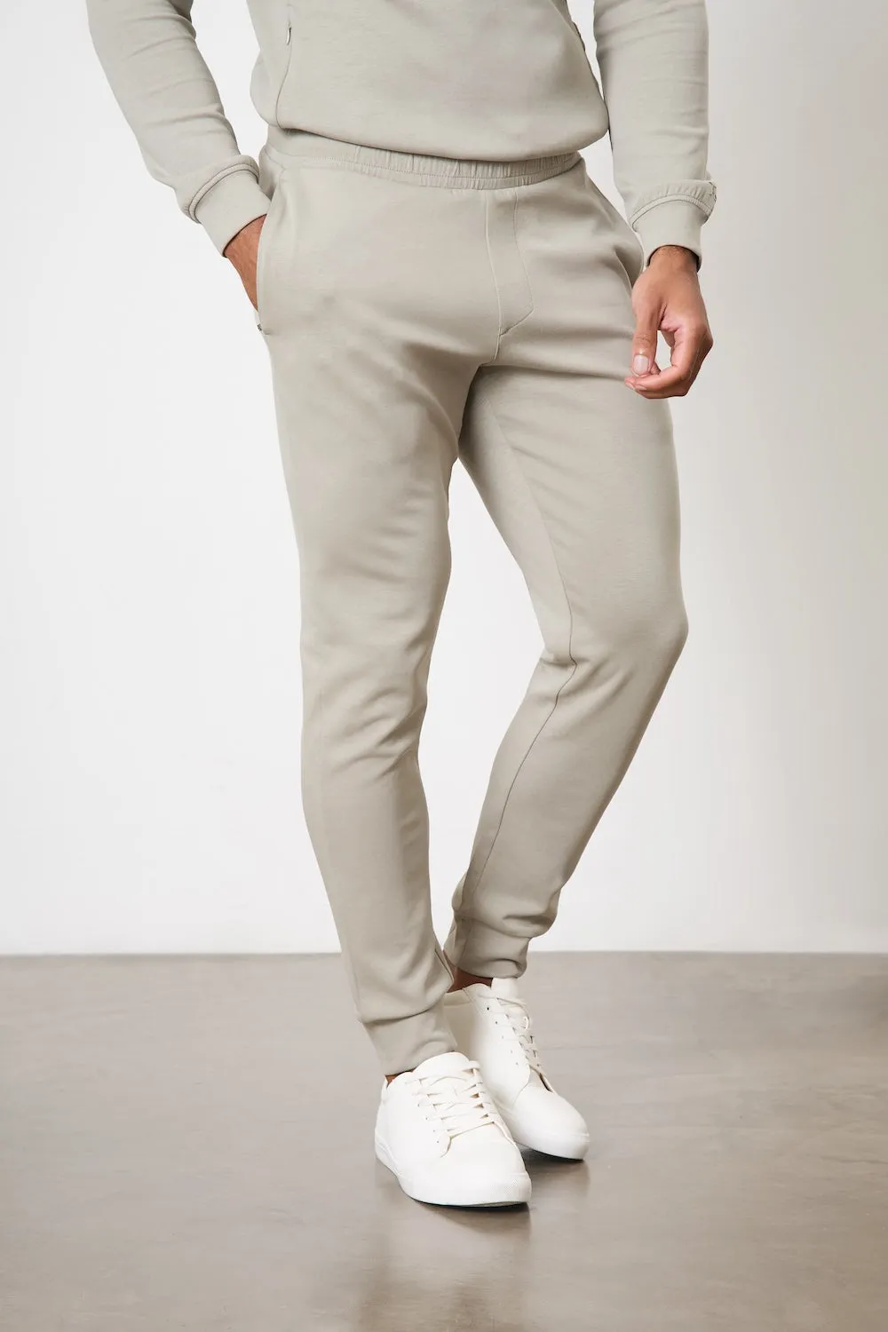 Trail Comfort ReinforcedStitching Interlock Sweat Jogger in Smoky Sage