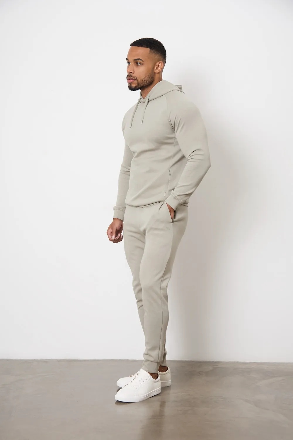 Interlock Sweat Jogger in Smoky Sage Trendy Design Bold Waistband