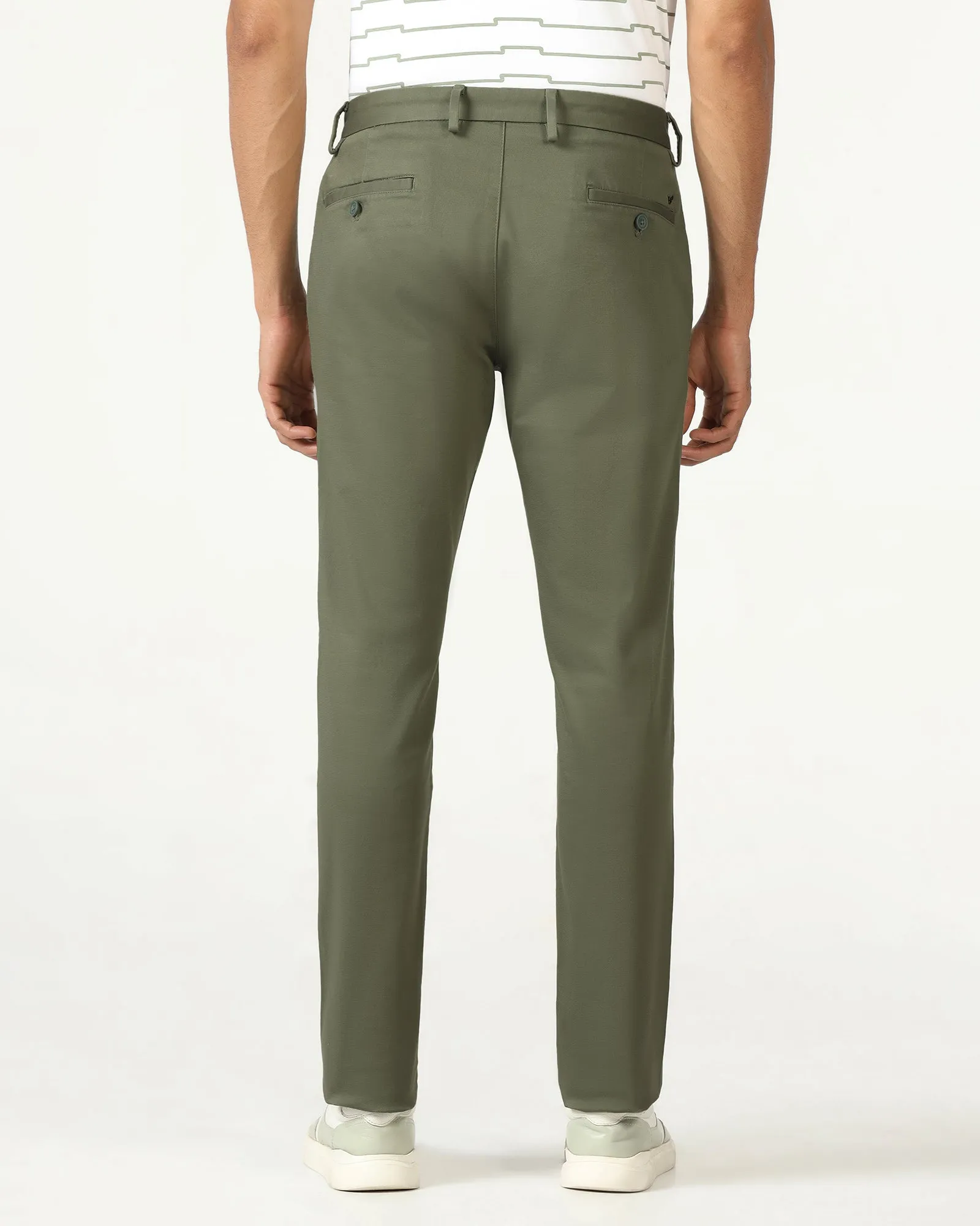 Quick Dry Fit Olive Textured Khakis - Brook