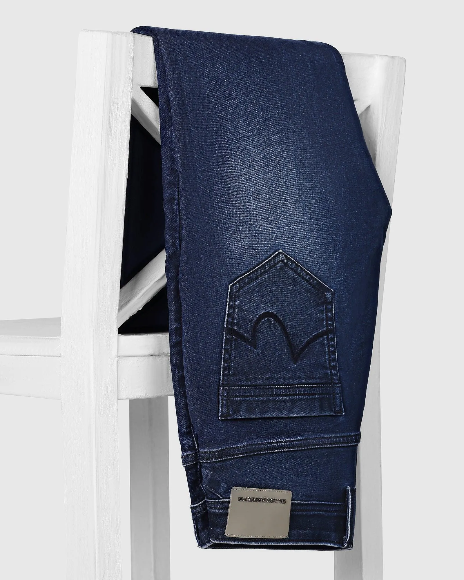 Ultrasoft Straight Comfort Duke Fit Indigo Blue Jeans - Poppy Casual Solution Everyday Party Look