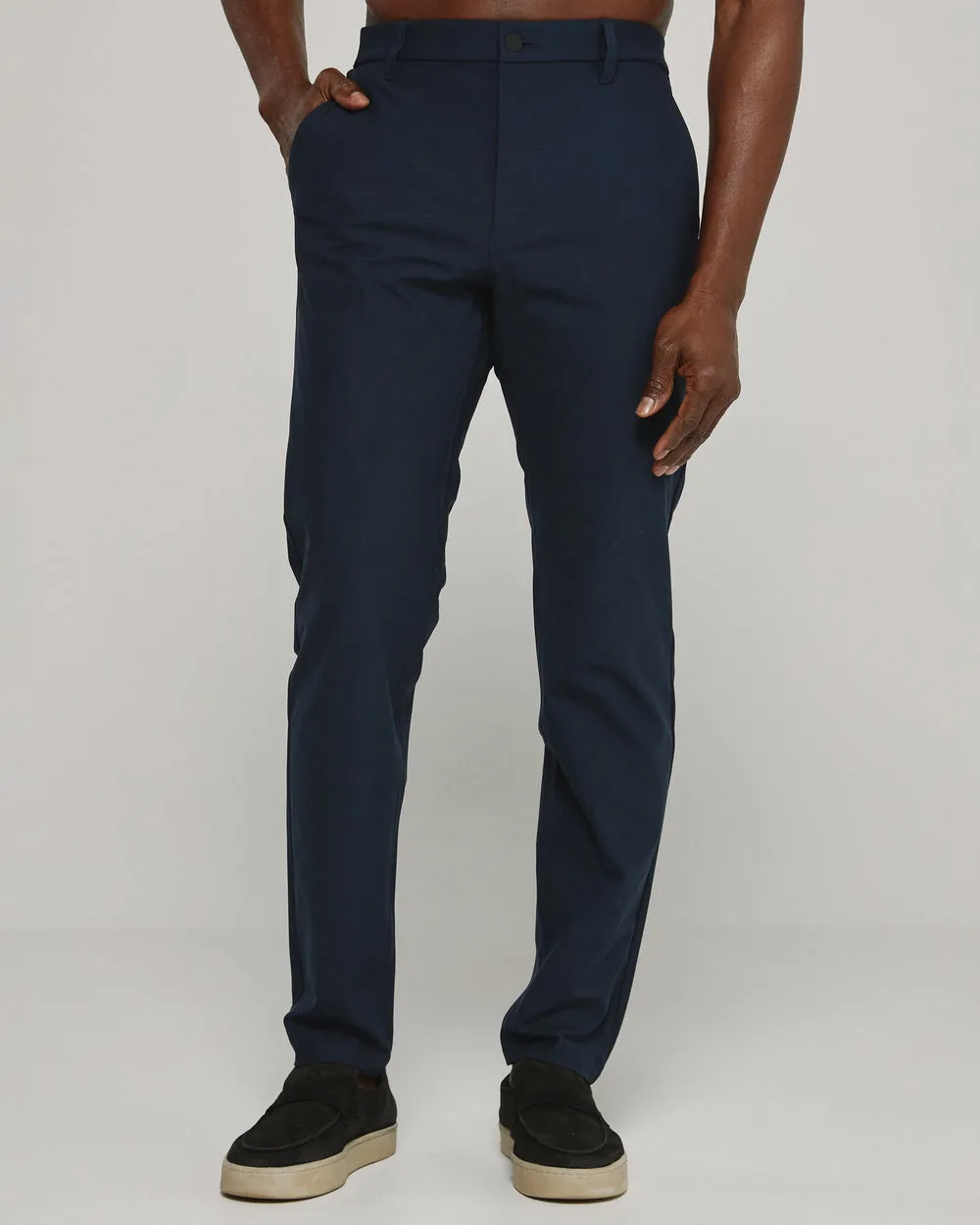 7 Diamonds Infinity Athletic Fit Chino Pant in True Navy Quick Dry Technology All Season