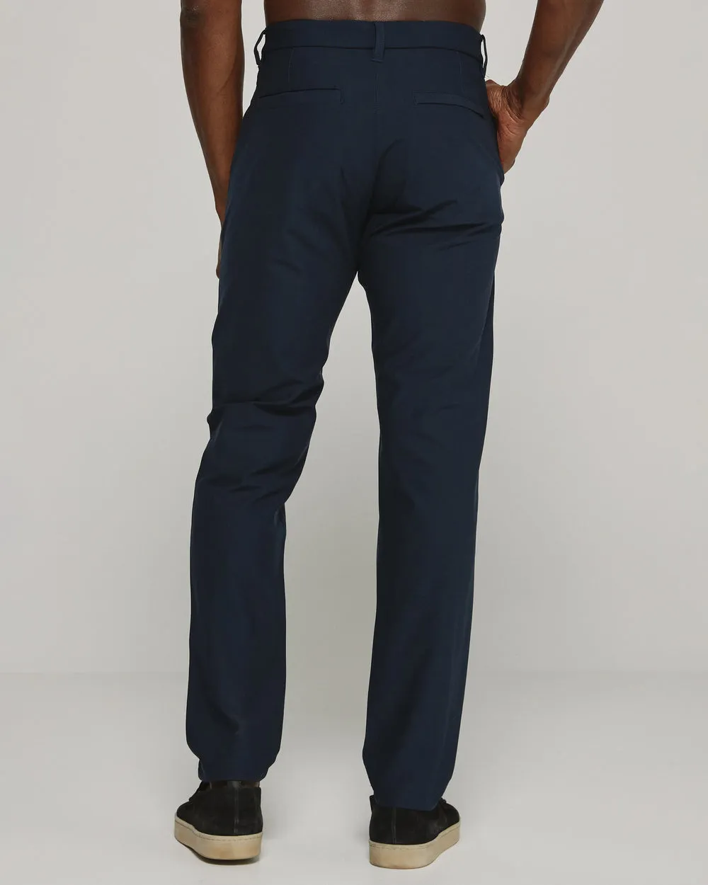 No Fuss 7 Diamonds Infinity Athletic Fit Chino Pant in True Navy