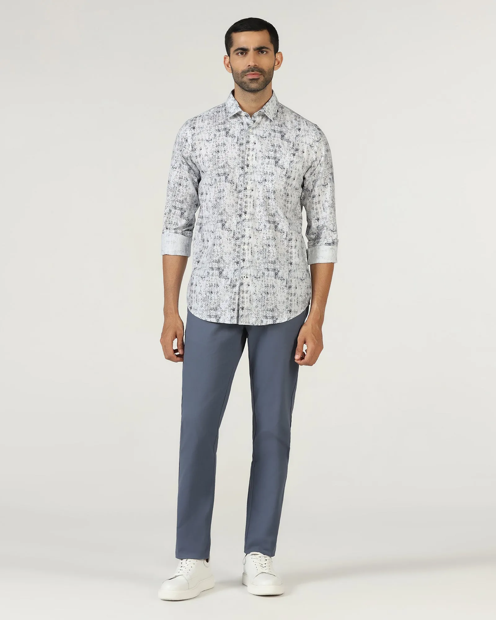 Clean Edge Trim Practical Choice Beetle Printed Shirt - Howie