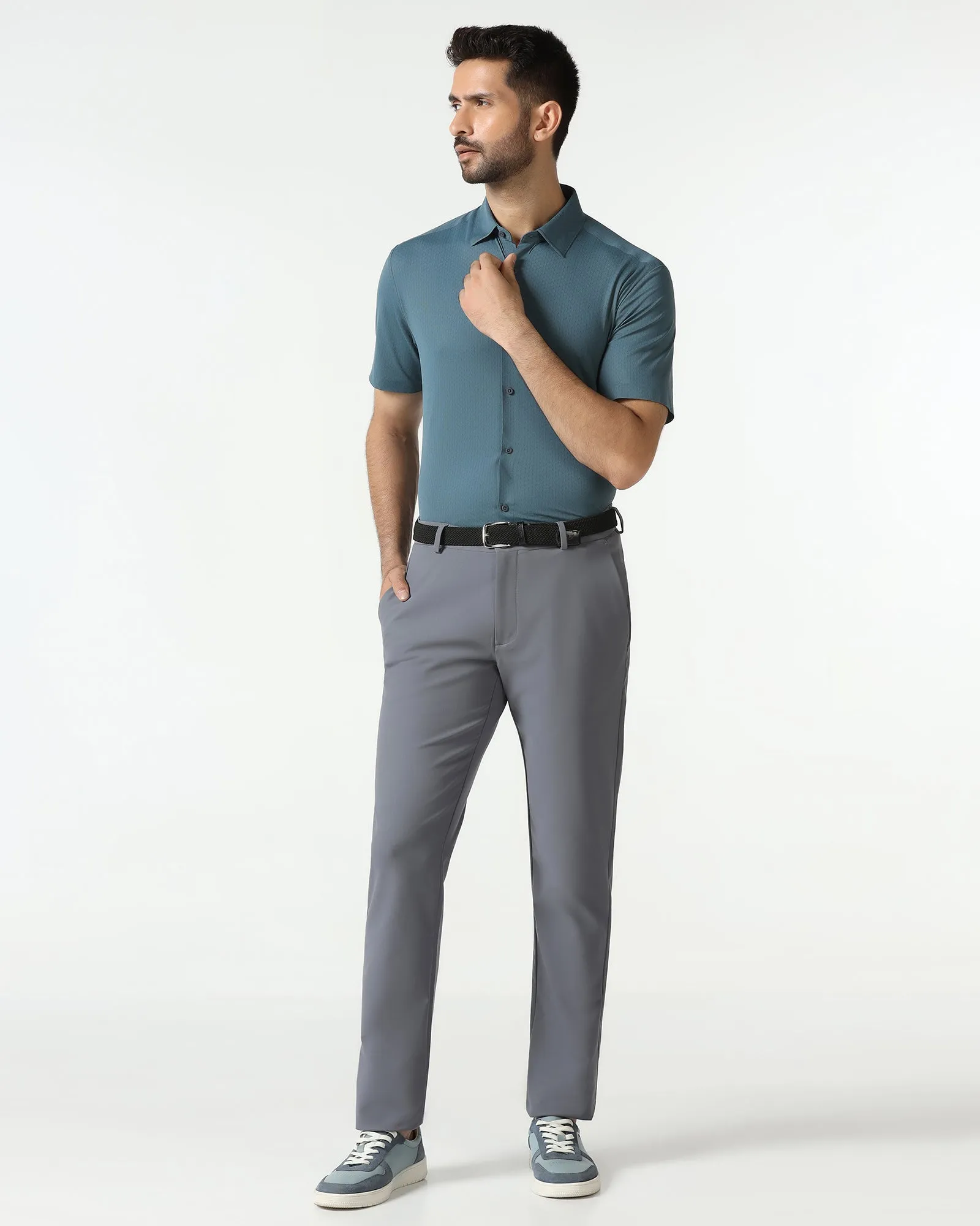 Durable Fit Grey Techpro Textured Khakis - Guss