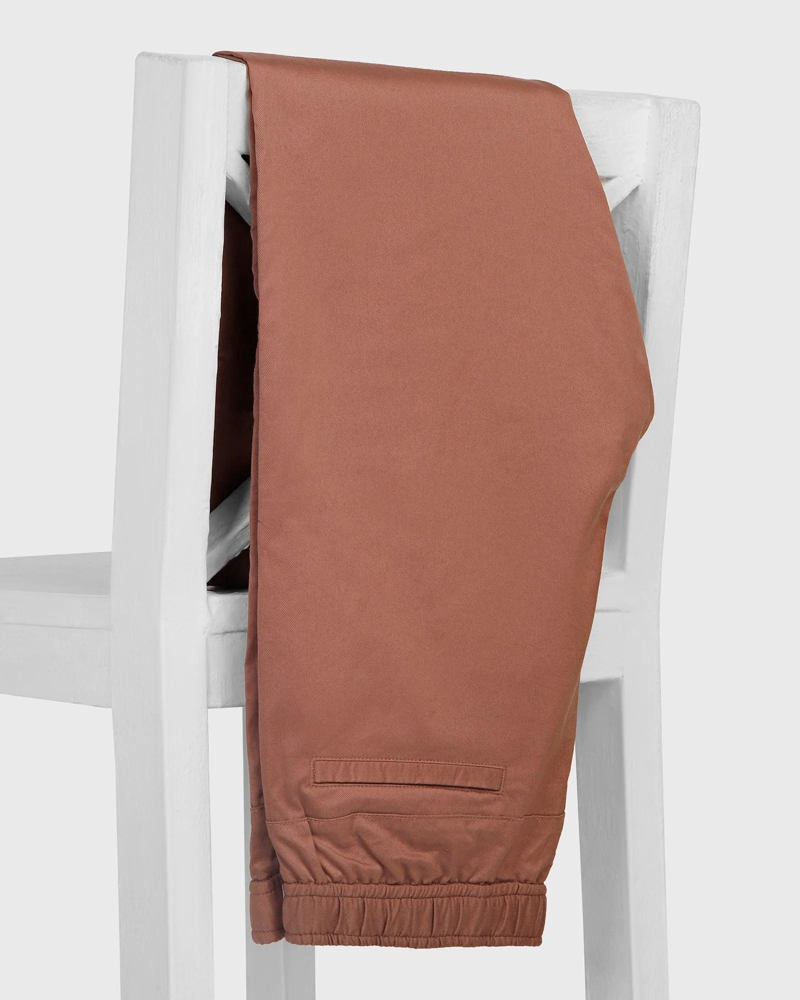 Super Slim Phoenix Casual Rust Solid Khakis - Jog Perfect Movement Athletic Flex Wear