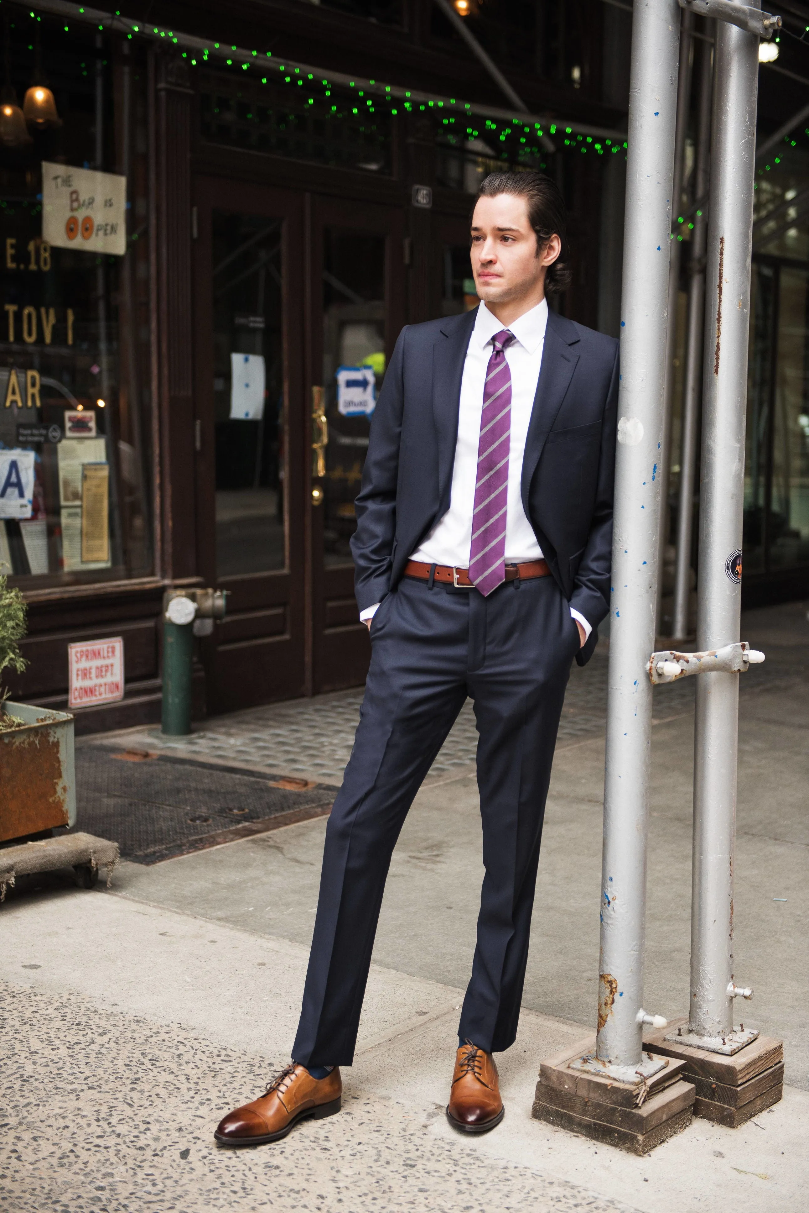 Suit - Navy Bonded Seam Technology Weather Smart Look