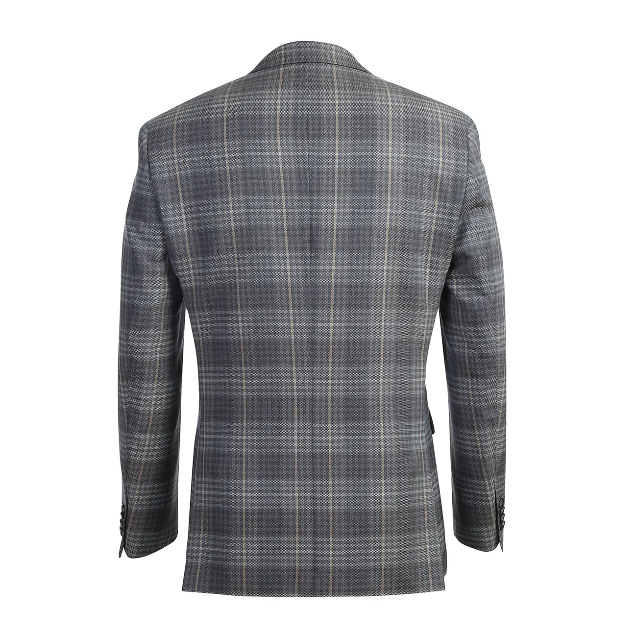 Alessandro Vitello by Renoir New Slim Fit Wool Blazer Brown 565-3 WaterRepellentFabric Seamless Welded Construction