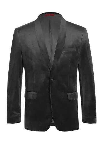 Alessandro Vitello by Renoir Slim Fit Velvet Tuxedo Jacket 290-10 Modern Aesthetic Layering Compatible Cut