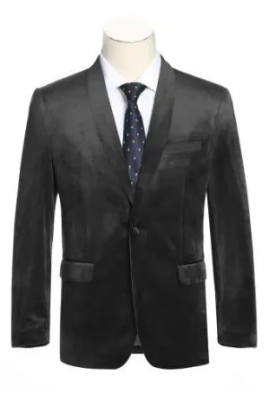 Alessandro Vitello by Renoir Slim Fit Velvet Tuxedo Jacket 290-10 Noise Free Movement