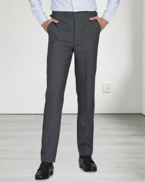 Mesh Lined VBC: Dark Grey Tropical Wool