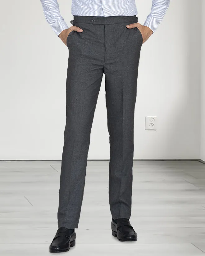 Mesh Lined VBC: Dark Grey Tropical Wool