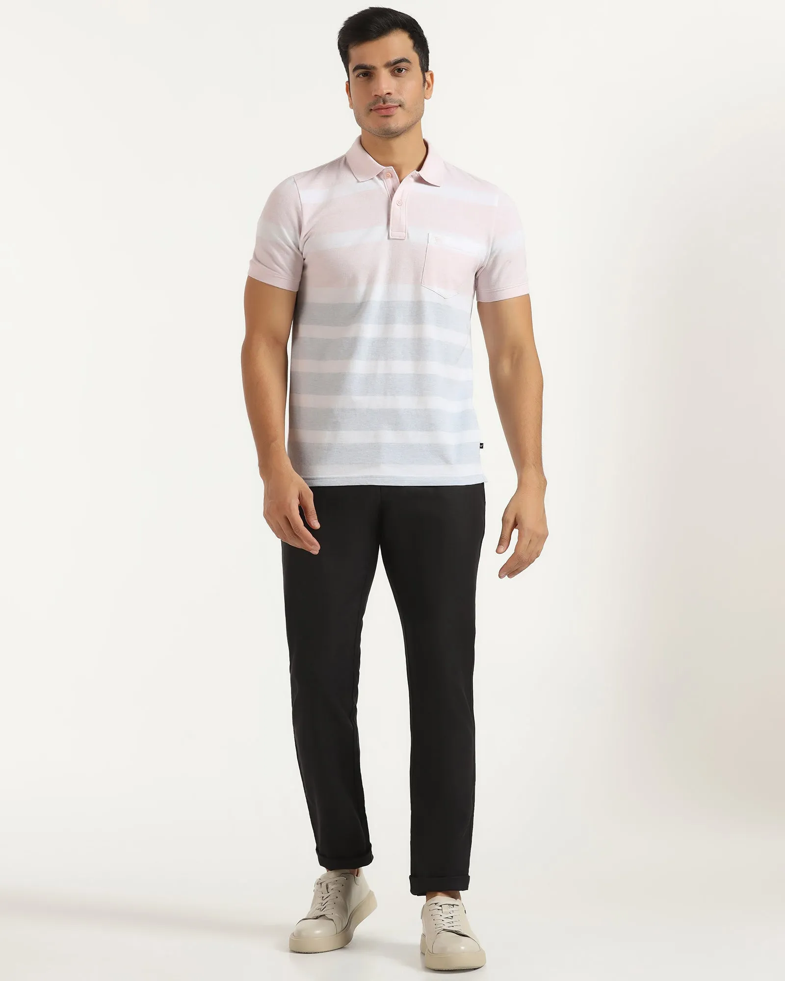 Linen Slim Comfort B-95 Casual Black Solid Khakis - Edwin Versatile Fit