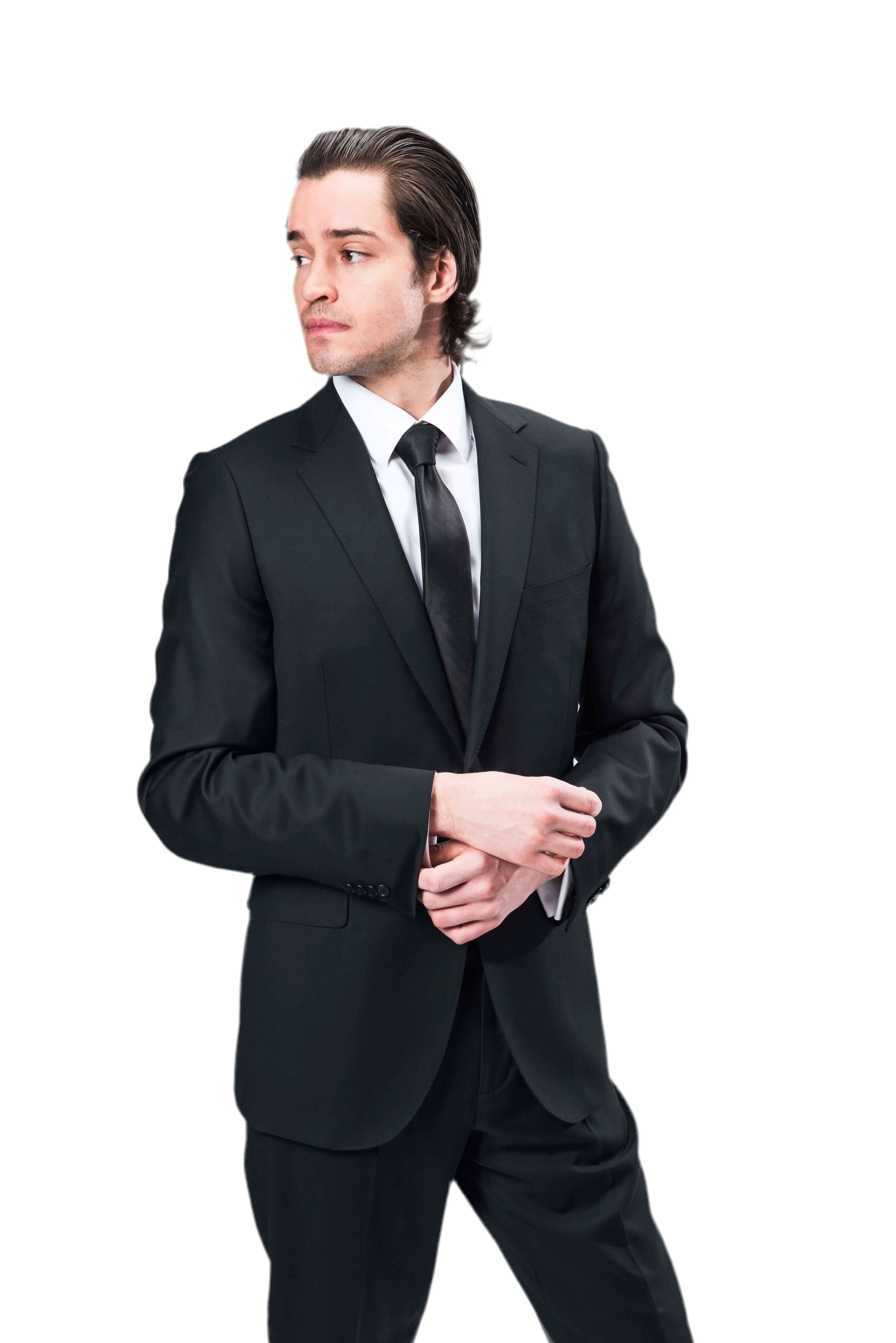 High End Look Suit - Black