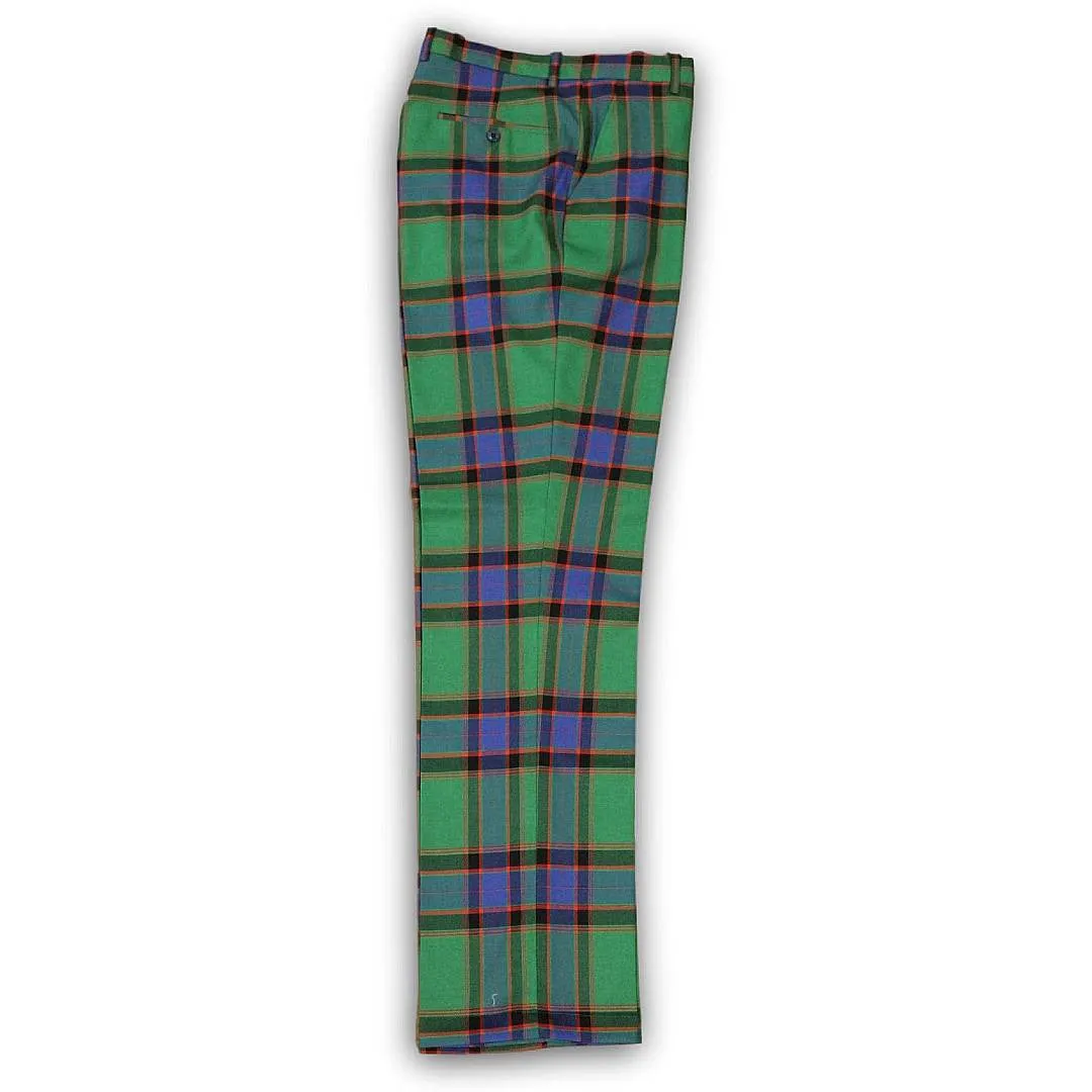 Plaid Green Blue Red Pants Timeless Comfort Fit Anti Slip Waistband