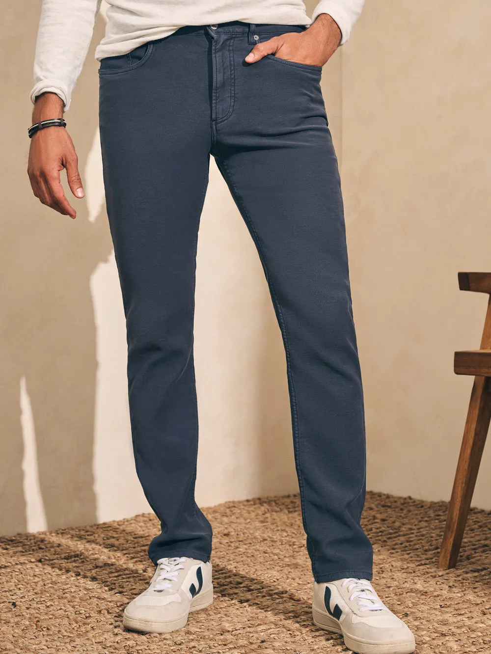 Photo Glam Outdoor Activity Stretch Terry 5 Pocket - Navy