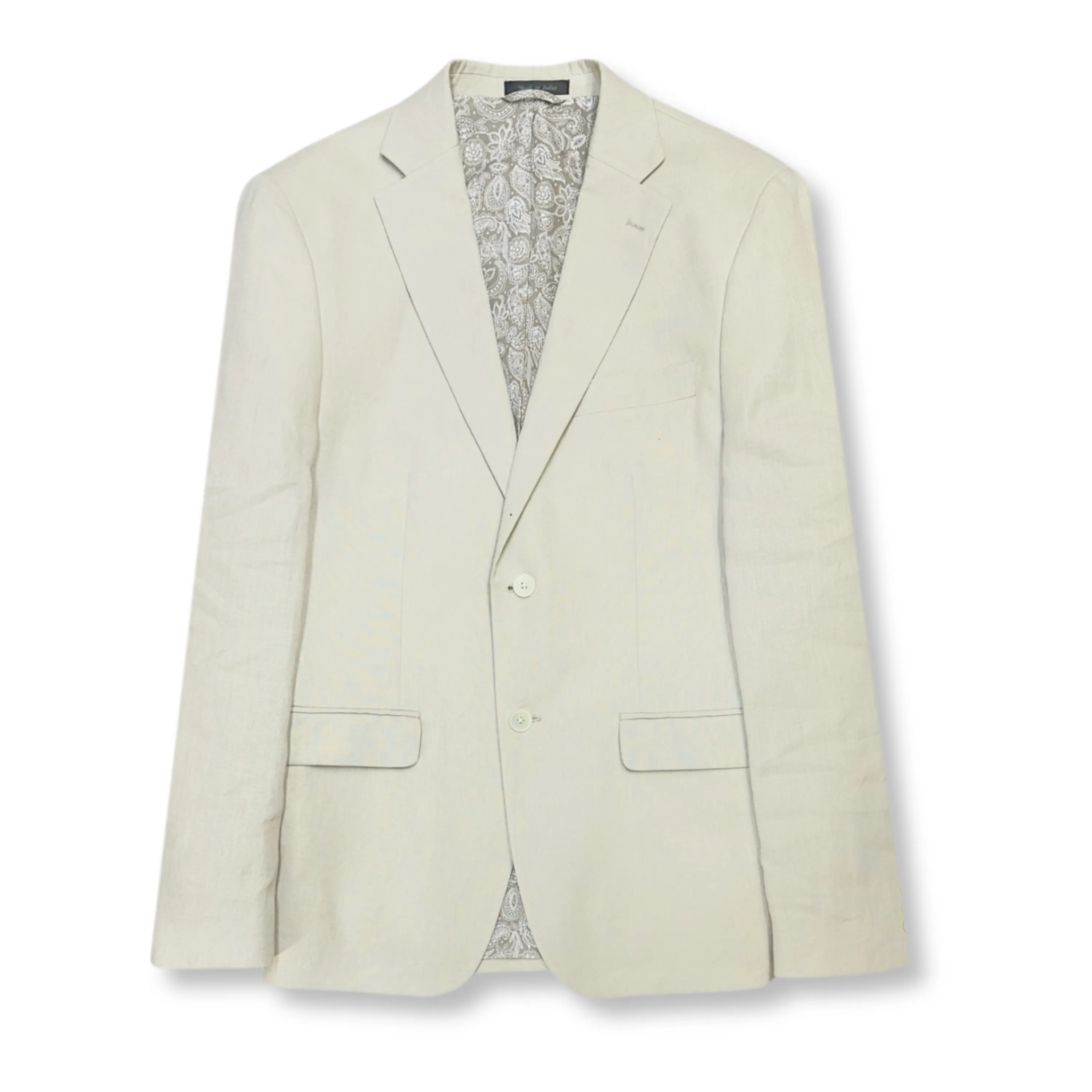 Lassiter Ultra-Flex Solid Linen Sport Coat Quilted Pattern City Style
