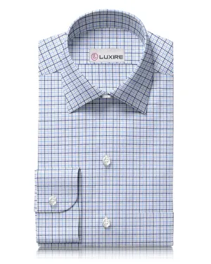 Linen: Shades Of Blue Stripes Tattersall Cold Weather Outfit