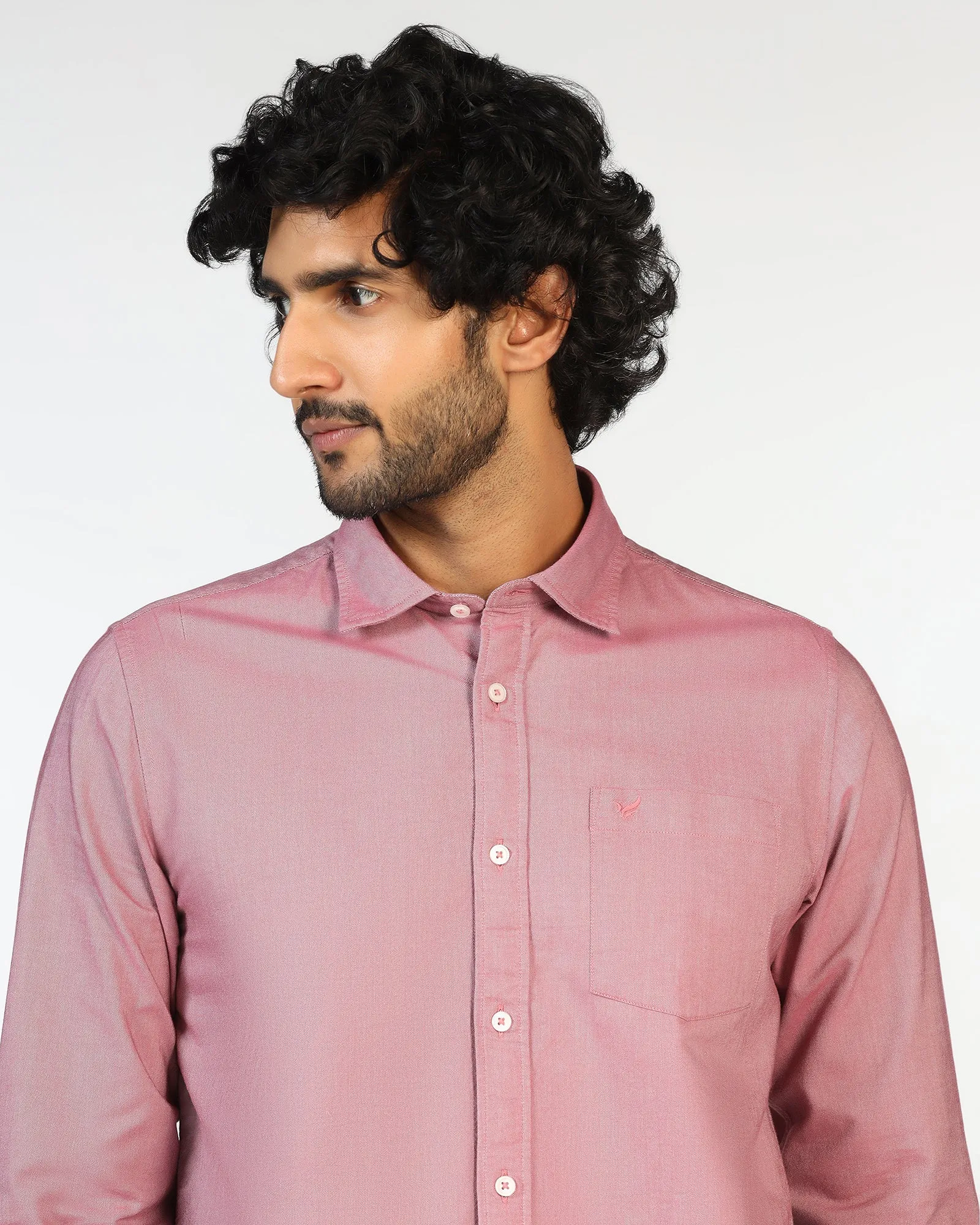 Pink Solid Shirt - Solly handmade touch Iconic look