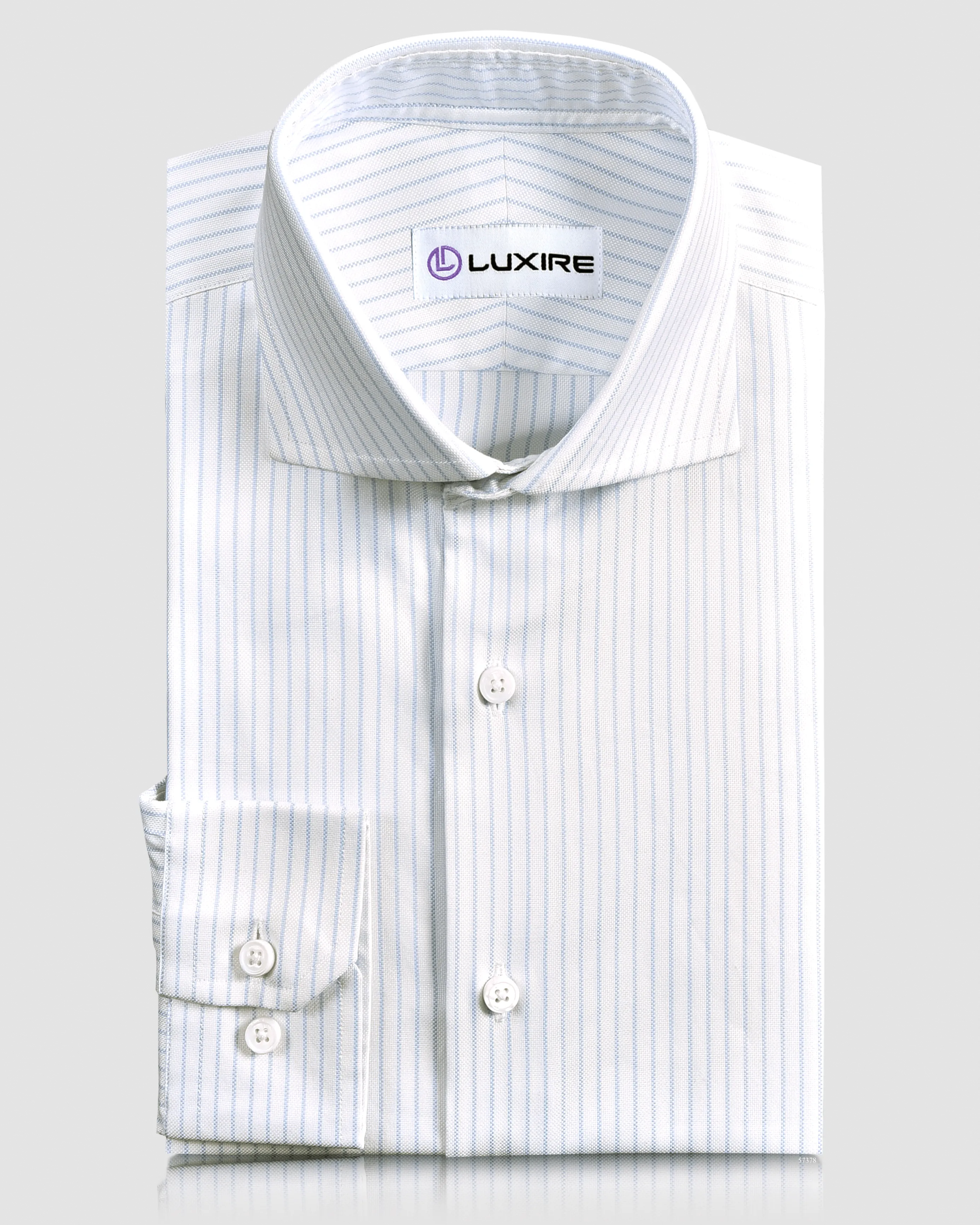 Beach Attire Brembana White Sky blue Dress stripes Shirt