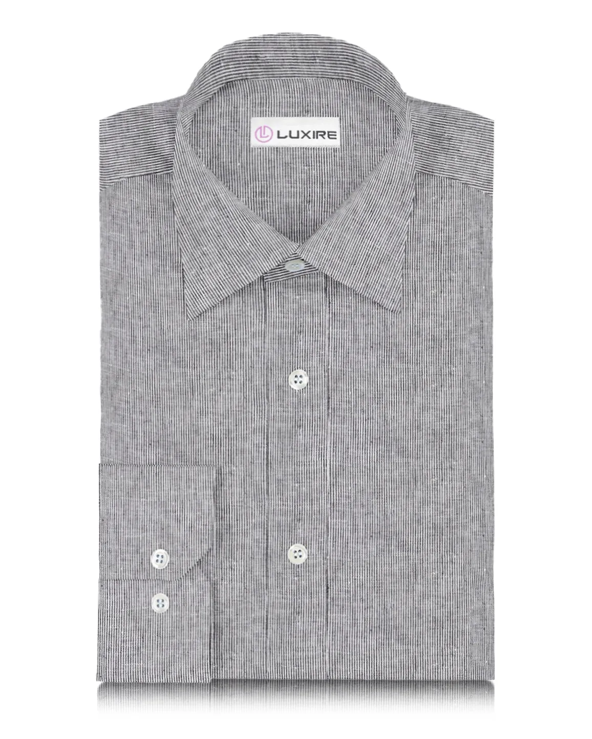 Linen: Black White Thin Dress Stripes Push Edge