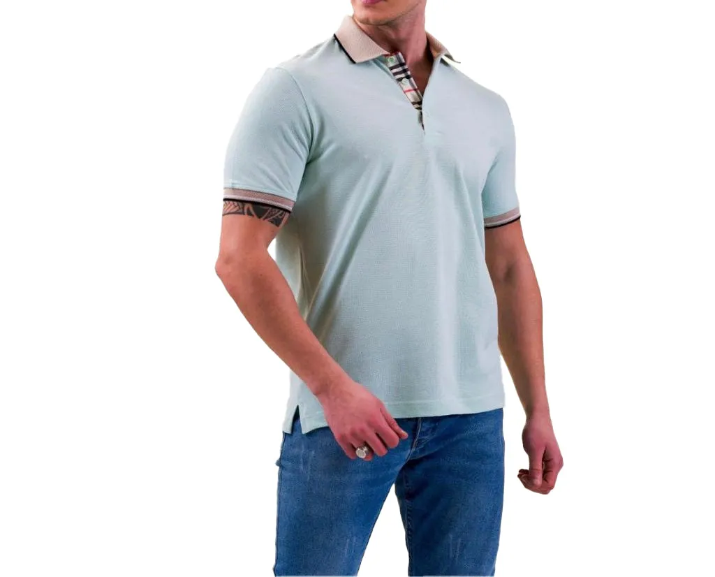Short Sleeve AQUA POLO SHIRT