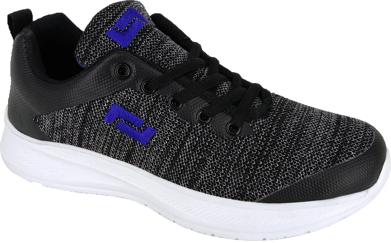 POSITIVE Men's Black & White Ultralight Athletic Shoes SP663 Modern Style platform