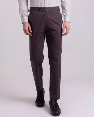 Practical Style Choco Brown Plain Dress Pant