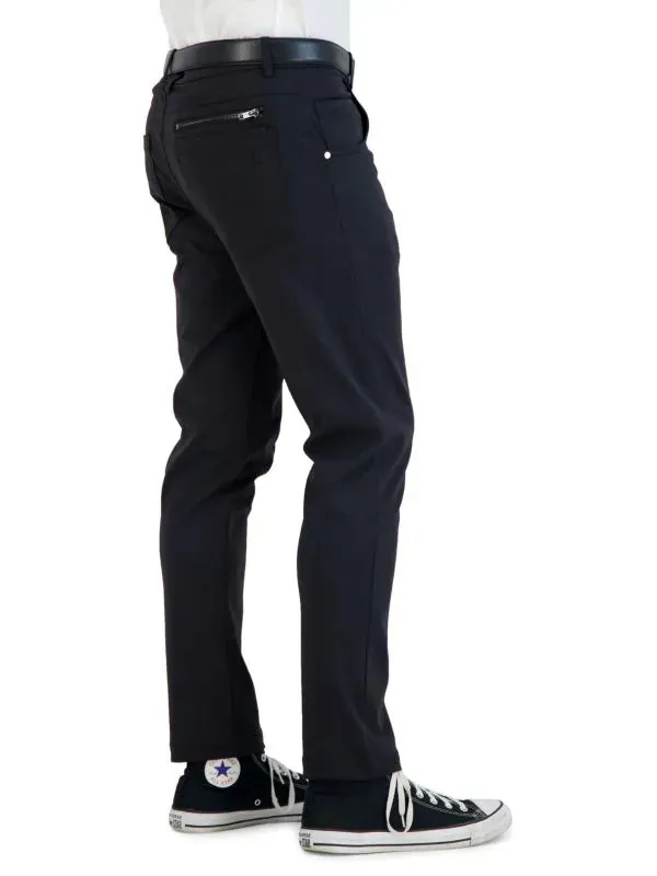 Flexible Fabric Levinas Black Performance Tech Stretch Pants