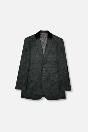 Rugged Style High Tensile Reinforcement Joper Plaid Wool Blazer