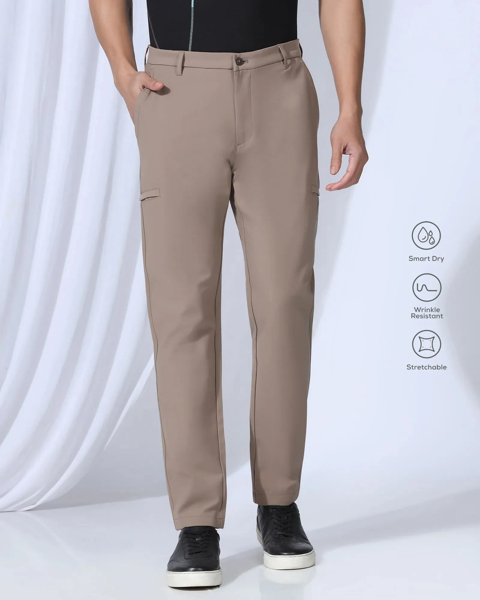 TechPro Casual Mouse Solid Khakis - Togg Odor Control Tech Versatile Waist