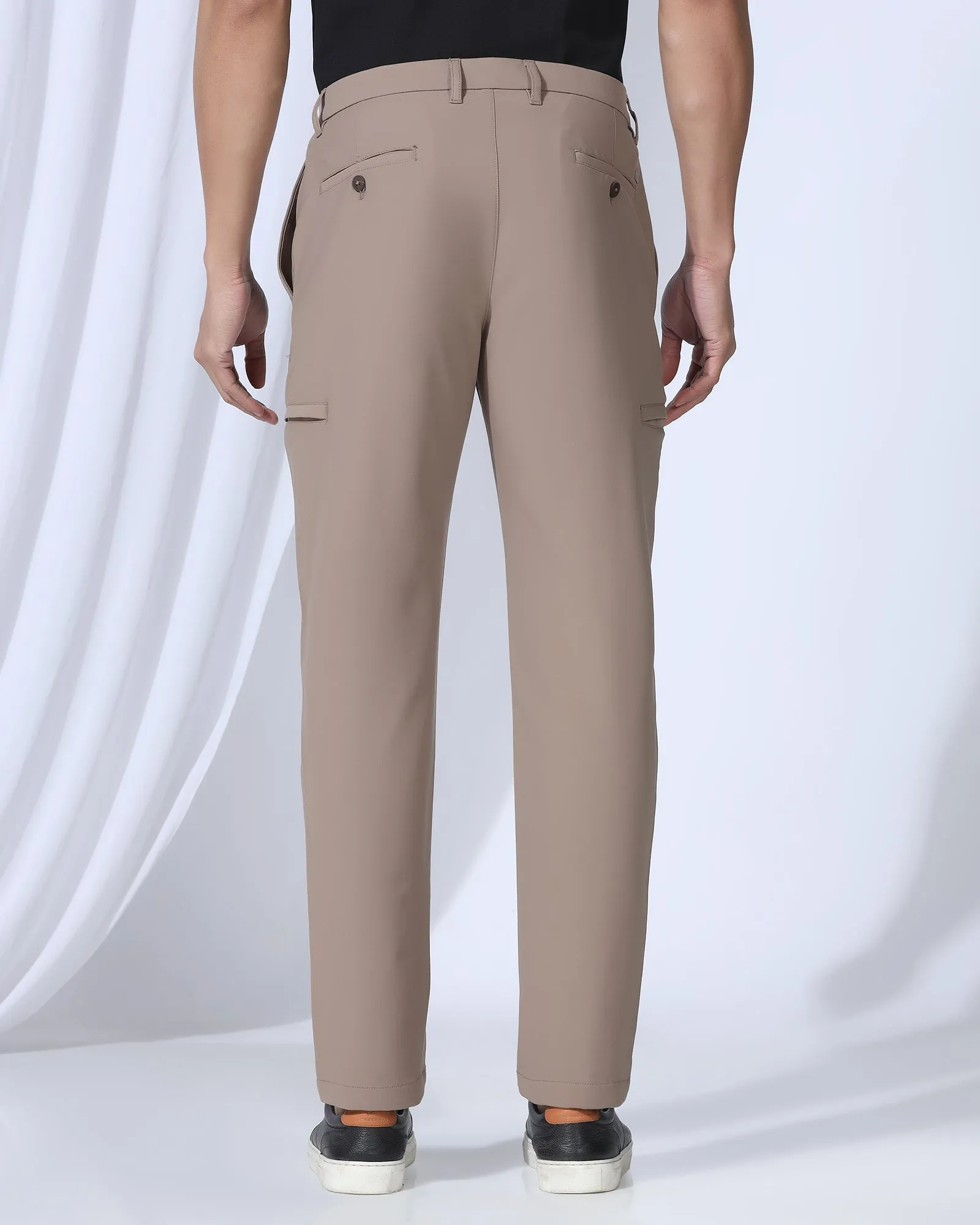 Comfortable Fabric TechPro Casual Mouse Solid Khakis - Togg