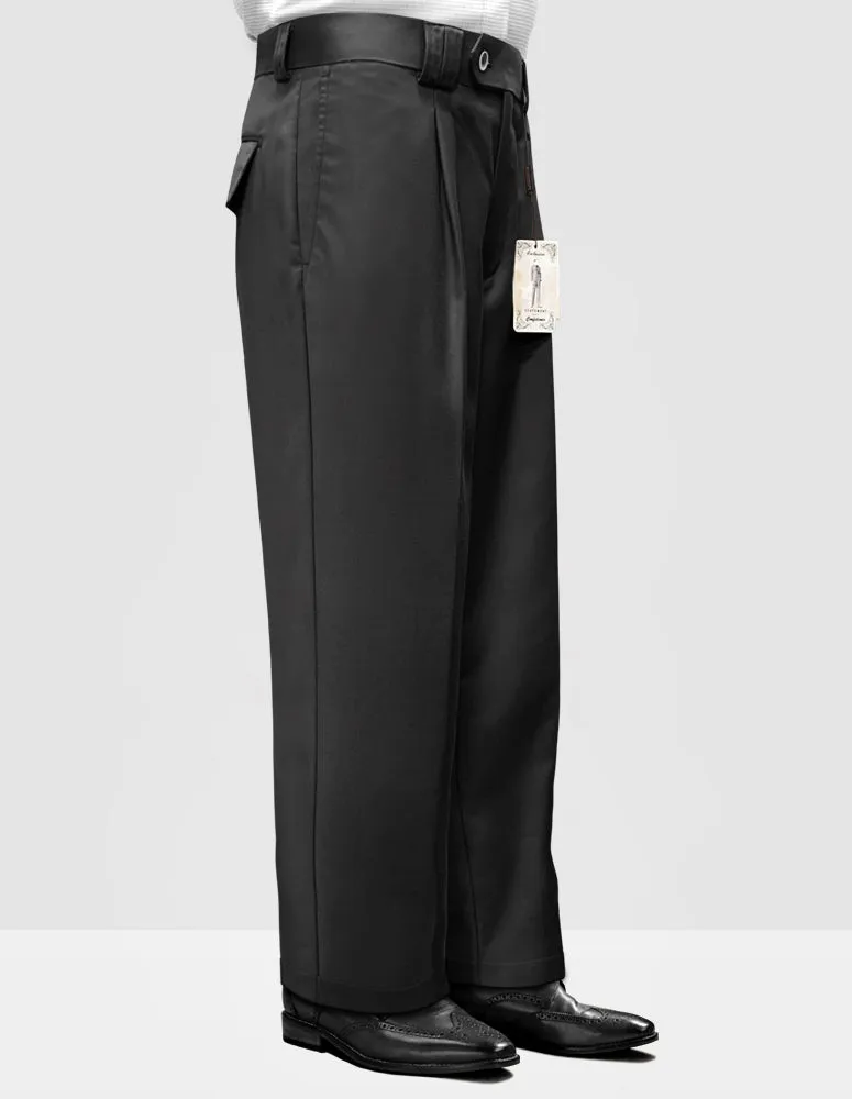 Versatile Layer CHARCOAL WIDE LEG DRESS PANTS
