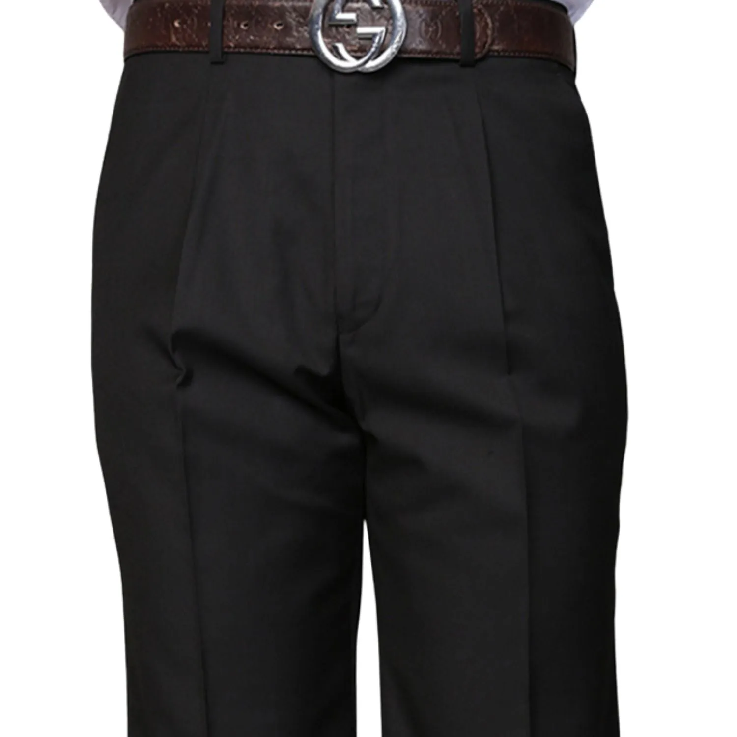Smart Design Full Flex Dubhe Collection: Black Pleated Wool Pants