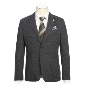 Pellagio Men's Half Canvas Blazer Gray Blue PF24-1 Hypoallergenic Textile AbrasionResistantSurface