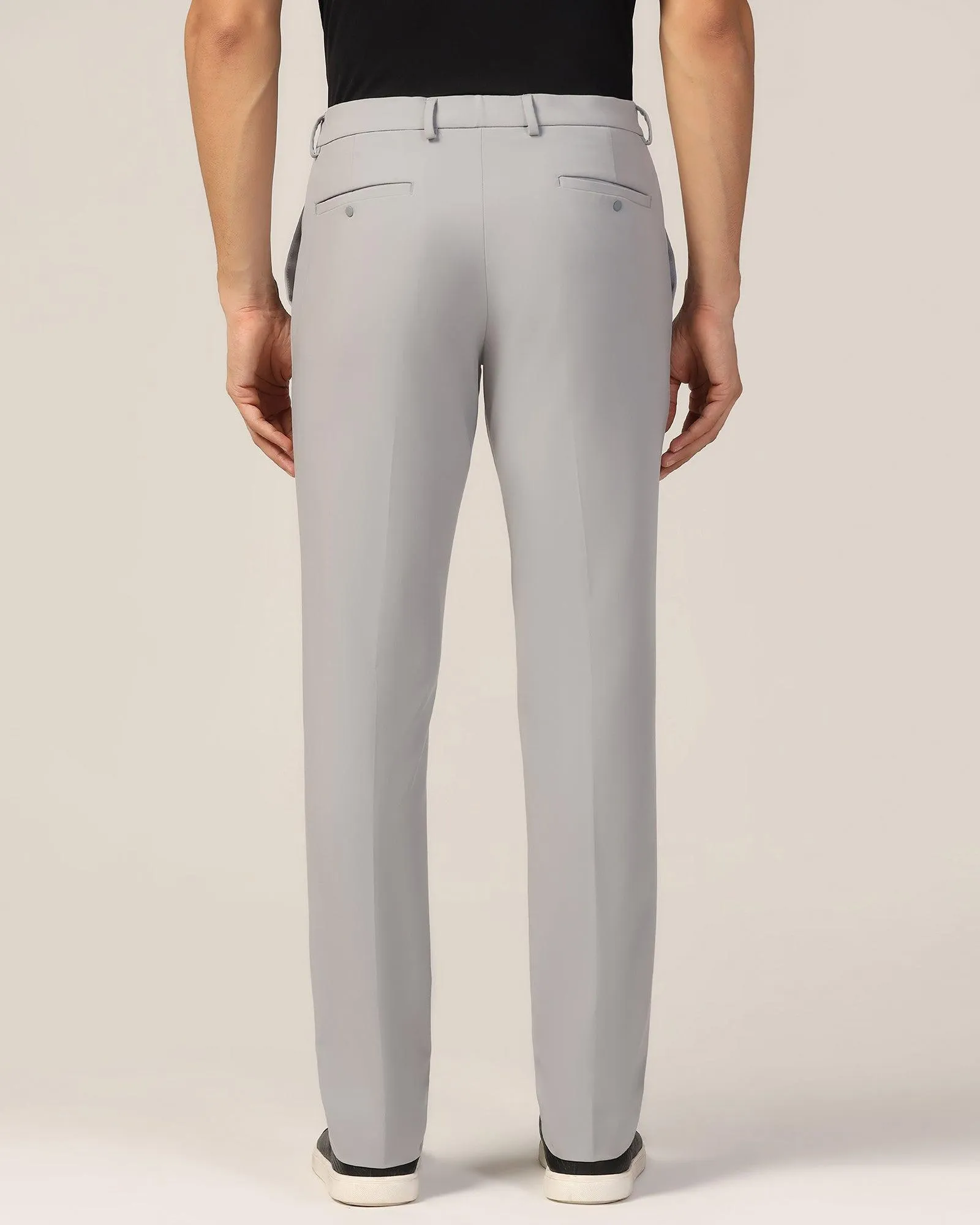 TechPro Slim Fit B-91 Formal Grey Solid Trouser - Sonet TearResistantMaterial