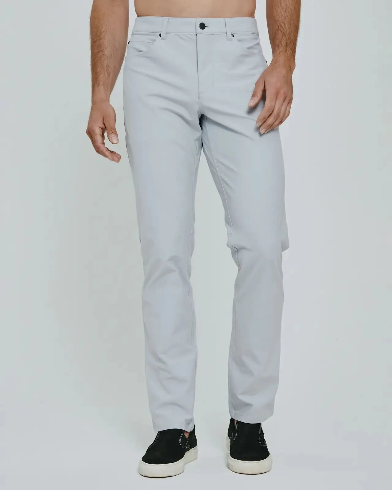 7 Diamonds Infinity 7-Pocket Pants in Fog Chilly Day Ready