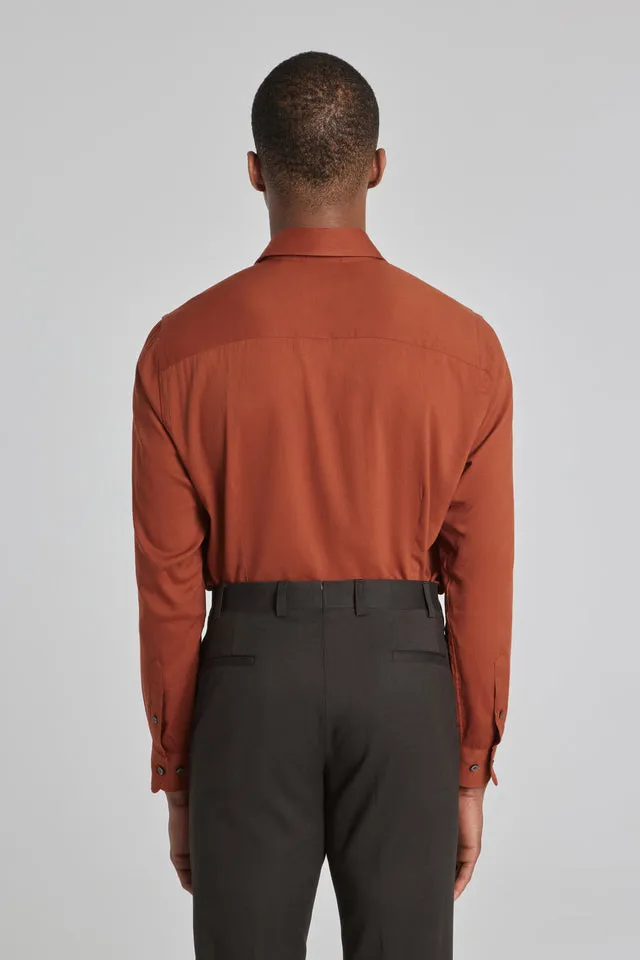 Aurelio Shirt - Terracotta Daywear Style