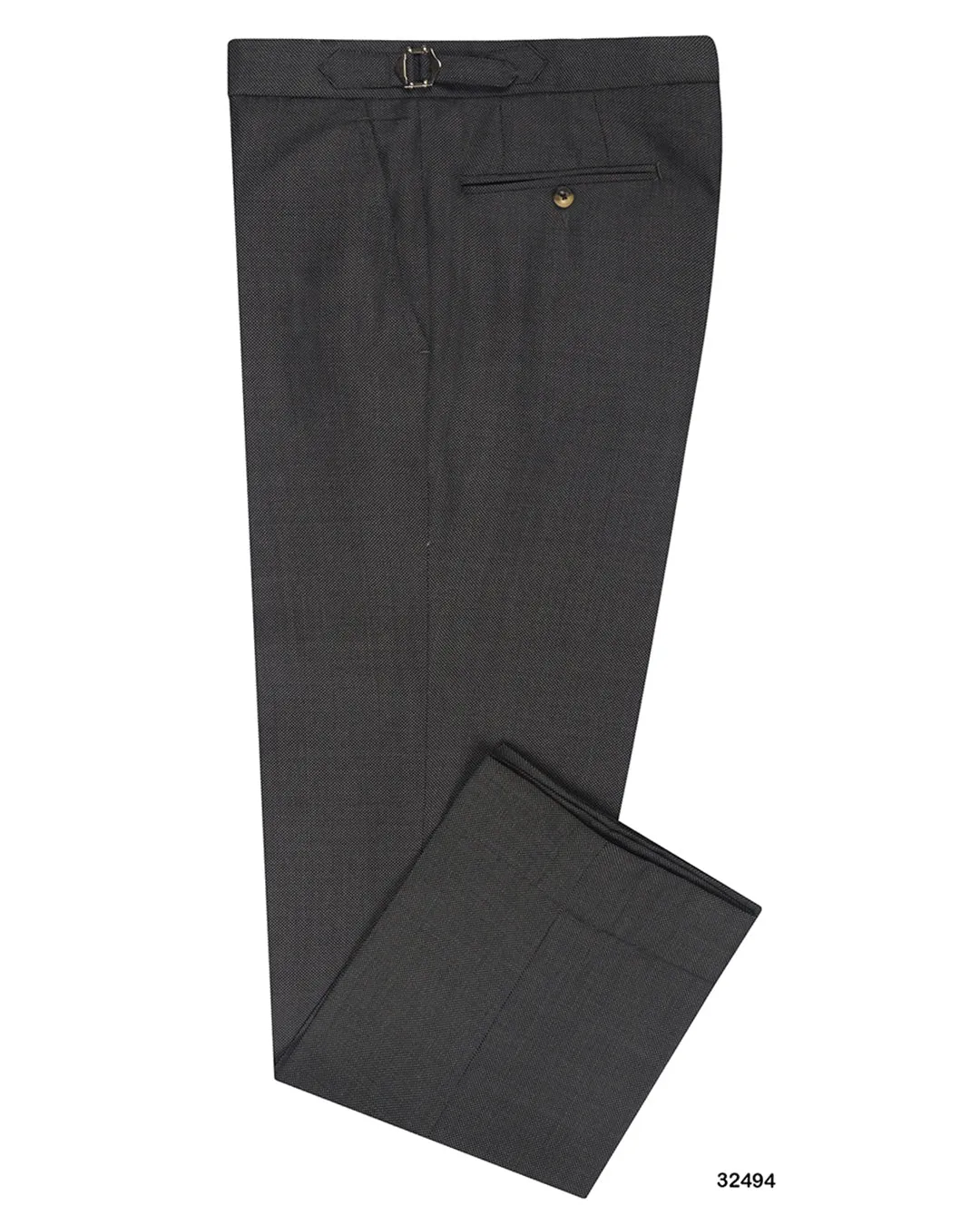 Side Pockets Dressy look Drago Grey Birdseye Super 130s Wool