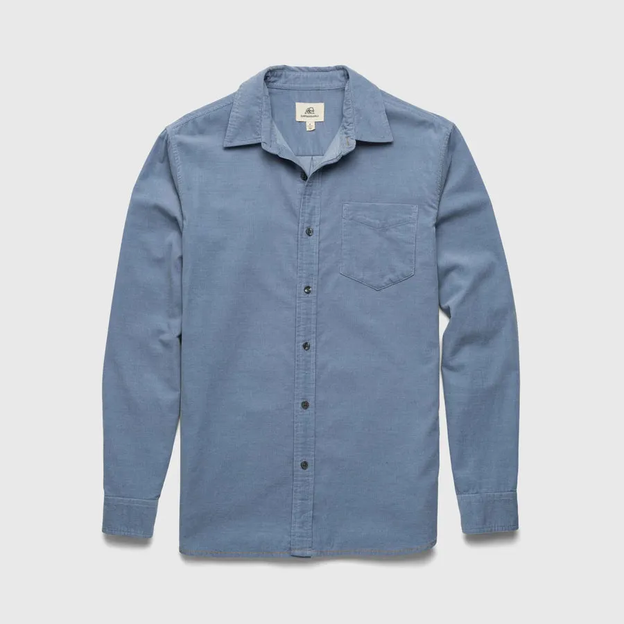Activewear Clothing Brian Corduroy Shirt - Country Blue