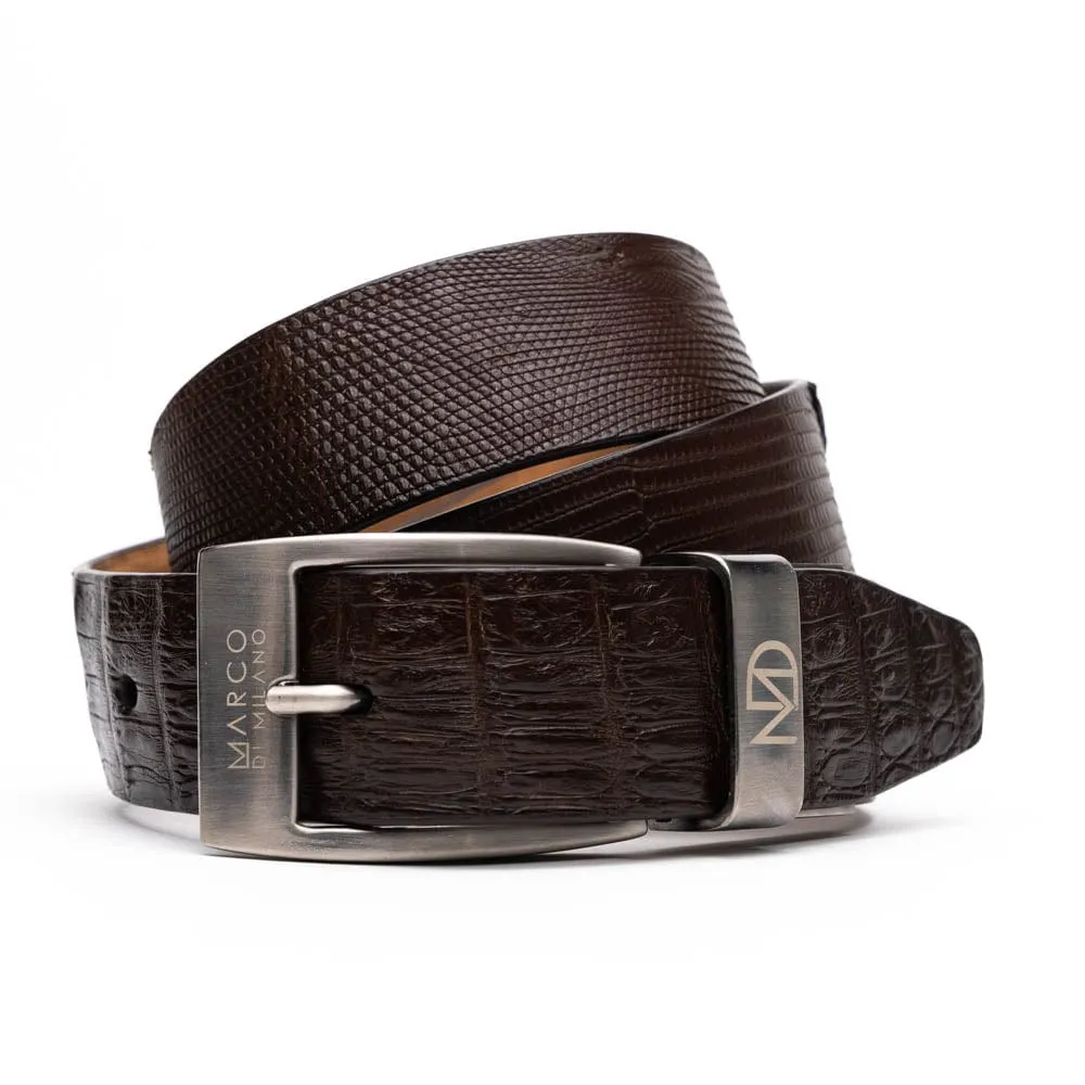Giovanni Belt Brown Travel Ready Mono Look