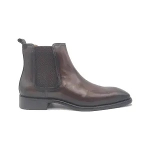 Carrucci Chestnut Chelsea Boot Reinforced Form Mountain Hike Lace-Up Closure